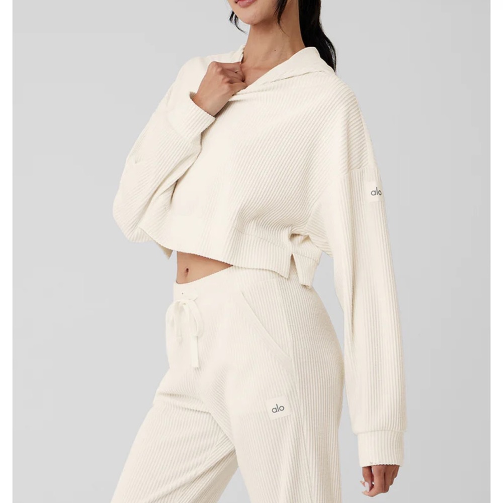 Alo crop top hoodie